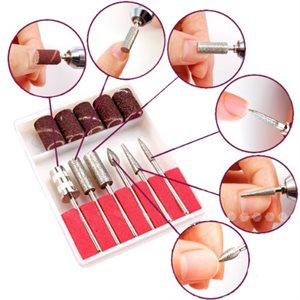 Diamond Bits Kit (5 Diamond Bits & 1 Drum Sander& 5 bands)