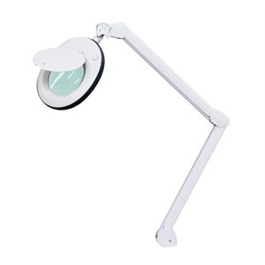 Futura Lampe Loupe LED 3 dioptries avec contour en caoutchouc