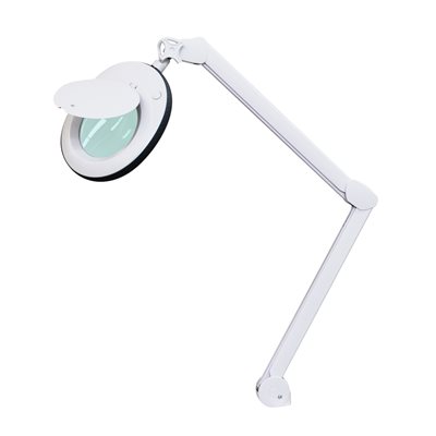 Futura Lampe Loupe LED 5 dioptries avec contour en caoutchouc