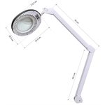 Futura LED Magnifying Lamp 5 diopters with rubber outline