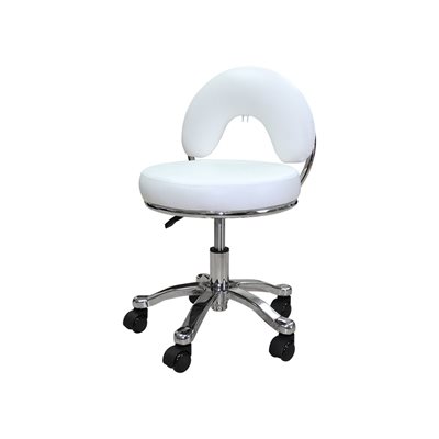 Fion Tabouret pneumatique deluxe tres bas Blanc -