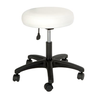 Futura White Round Futura Stool without Backrest +