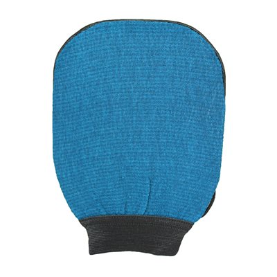 Best Kiss Viscose Exfoliating Gloves Azur Blue