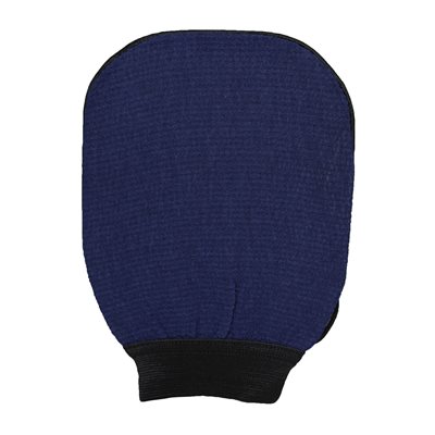 Best Kiss Viscose Exfoliating Gloves Dark Marine Bleu