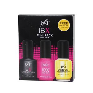 IBX Mini Pack 1x Strengthen 0.125 oz + 1x Repair 0.09 fl oz + 1x Dadi' Oil 0.125 oz +