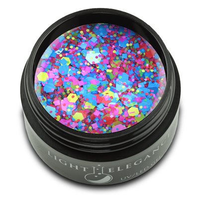 Light Elegance Sangria UV / LED Glitter Gel 17ml (Summer Squeeze)