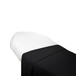 Loytel Black Flat Sheet 60 x 80 inches