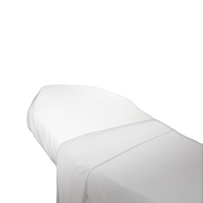 Loytel White Flat Sheet 60 x 80 inches