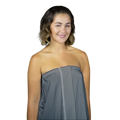 Loytel Grey Adjustable Spa Wrap Around with Snaps Large