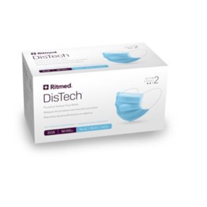 AMD Medicom Ritmed DisTech Masque Medical Niveau 2 Bleu (50) ~