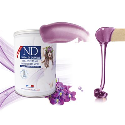 Norma Durville Cire Pelable Parfum Violette Sucree 800g Norma Durville Cire Pelable Parfum Violette Sucree 800g