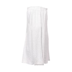 White Adjustable Terrycloth Cotton Wrap Arround