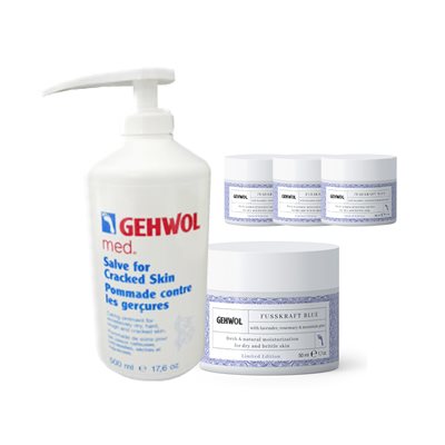 Gehwol Promo 1x Gercure 500 ml + 4x Bleu 50 ml -