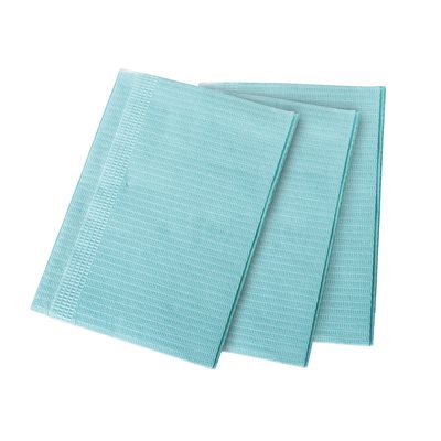 Aurelia PLASTIC TOWELS (500) Choice : Blue (Dental Bibs) -