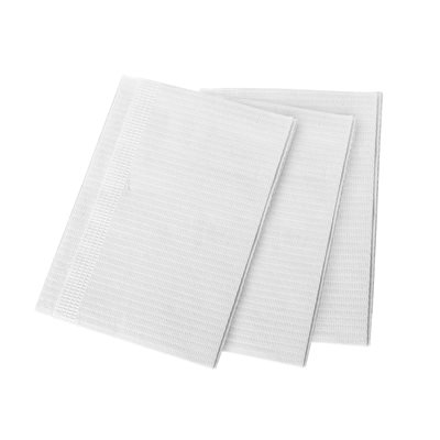 AMD Medicom PLASTIC TOWELS (500) Choice : White (Dental Bibs)