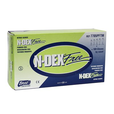 Showa Gants N-Dex Nitrile Green Large (100) -