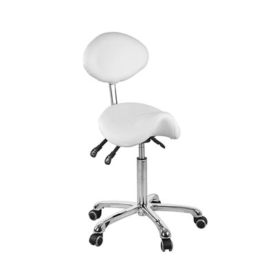 Silver Beauty Stool white