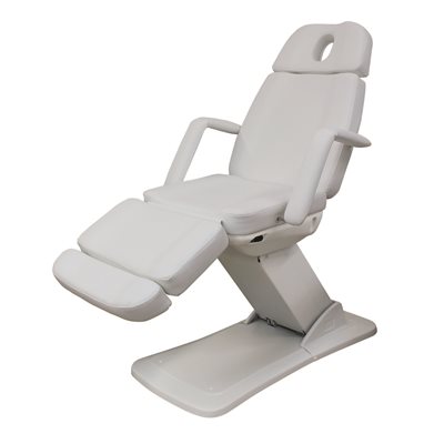 Silver Fauteuil Facial Electrique Blanc 3 Sections avec Bras -