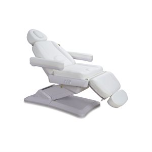 Silver Fauteuil Facial Electrique 3 Sections avec Bras et Appuie Tete