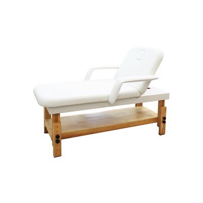 Silver WOODEN MASSAGE TABLe -