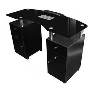 Futura BLACK MANUCURE TABLE #12 WITH Vacuum FAN